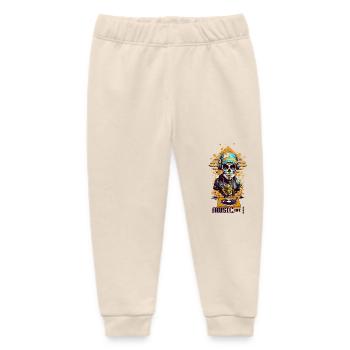 DJ Skull - Baby Organic Sweatpants by Stanley/Stella - soft Ecru - Front