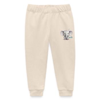 Save the wildlife !! - Baby Organic Sweatpants by Stanley/Stella - soft Ecru - Front