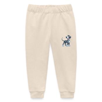 Great Dane 2 - Baby Organic Sweatpants by Stanley/Stella - soft Ecru - Front