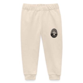 Sonnenuntergang am Meer Leuchtturm Fingerabdruck - Baby Organic Jogginghose Baby Tumbler von Stanley/Stella - Natur - Vorne