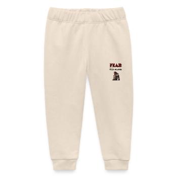 Fear is for the weak-hearted. - Baby Organic Sweatpants by Stanley/Stella - soft Ecru - Front