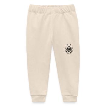 Deadly Bugs | Spider - Baby Organic Sweatpants by Stanley/Stella - soft Ecru - Front