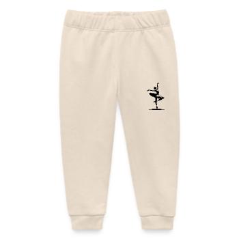 Stage appearance of a graceful ballerina - Baby Organic Sweatpants by Stanley/Stella - soft Ecru - Front