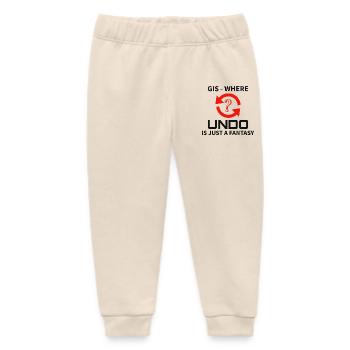 GIS Undo Fantasy Data Mapping Errors - Baby Organic Sweatpants by Stanley/Stella - soft Ecru - Front