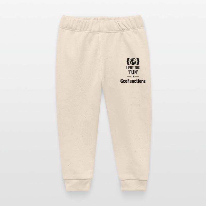GeoFunctions GIS Programming Developer Fun Baby Organic Sweatpants by Stanley/Stella