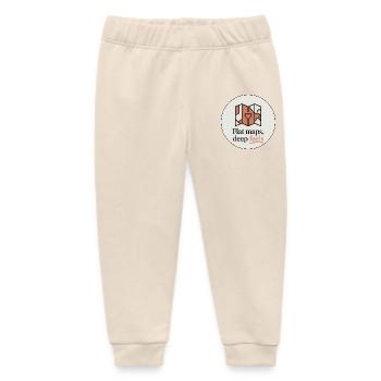Flache Karten Deep Feels Geografie Kartografie - Baby Organic Jogginghose Baby Tumbler von Stanley/Stella - Natur - Vorne