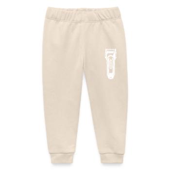 Hair clipper hairdresser icon - Baby Organic Sweatpants by Stanley/Stella - soft Ecru - Front