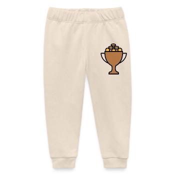 Financial Champion | Success, Profit & Wealth - Baby Organic Sweatpants by Stanley/Stella - soft Ecru - Front