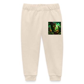 Horror jungle - Baby Organic Jogginghose Baby Tumbler von Stanley/Stella - Natur - Vorne