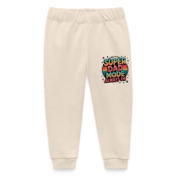 Super Dad Mode Super Papa Modus immer an - Baby Organic Jogginghose Baby Tumbler von Stanley/Stella - Natur - Vorne
