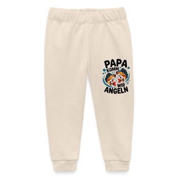 Papa komm wir angeln! Angelabenteuer mit Papa - Baby Organic Jogginghose Baby Tumbler von Stanley/Stella - Natur - Vorne