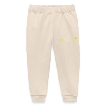 Stylist Hairdresser Pulse Heart Love - Baby Organic Sweatpants by Stanley/Stella - soft Ecru - Front