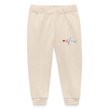 Hammer Werkzeug Puls Herzschlag - Baby Organic Jogginghose Baby Tumbler von Stanley/Stella - Natur - Vorne