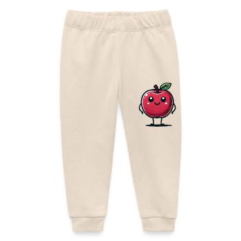 apfel comic - Baby Organic Jogginghose Baby Tumbler von Stanley/Stella - Natur - Vorne