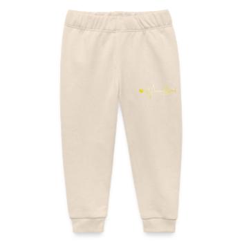 Geld Liebe Puls Herz - Baby Organic Jogginghose Baby Tumbler von Stanley/Stella - Natur - Vorne