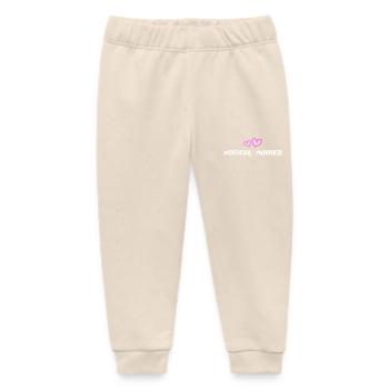 Married Wedding Heart - Baby Organic Sweatpants by Stanley/Stella - soft Ecru - Front