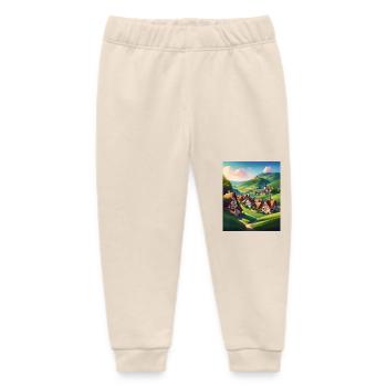 Old town in Austria - Baby Organic Sweatpants by Stanley/Stella - soft Ecru - Front