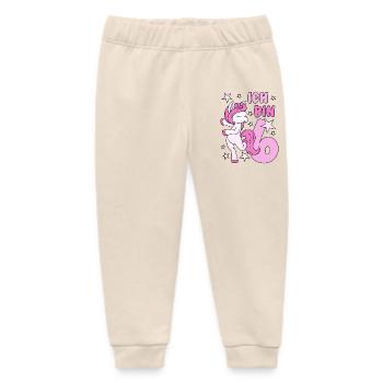 6. Geburtstag Mädchen süßes rosa Einhorn Ich bin 6 - Baby Organic Jogginghose Baby Tumbler von Stanley/Stella - Natur - Vorne
