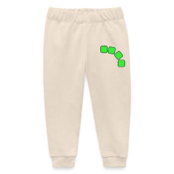 Grüne Quadrate Sequenz - Baby Organic Jogginghose Baby Tumbler von Stanley/Stella - Natur - Vorne