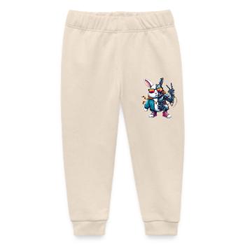Robohase - Baby Organic Jogginghose Baby Tumbler von Stanley/Stella - Natur - Vorne