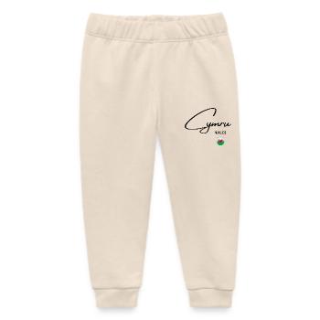Flagge von Wales, walisischer Stolz - Baby Organic Jogginghose Baby Tumbler von Stanley/Stella - Natur - Vorne
