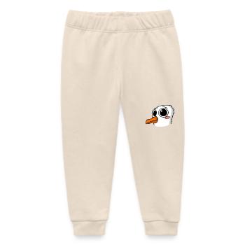 Seagull Toddler Motif - Baby Organic Sweatpants by Stanley/Stella - soft Ecru - Front