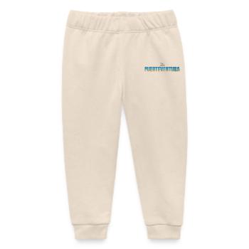 FUERTEVENTURA Schriftzug Strand & Meer (hell) - Baby Organic Jogginghose Baby Tumbler von Stanley/Stella - Natur - Vorne