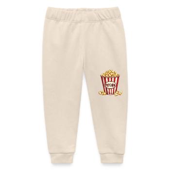 Popcorn - Fasching Kinder - Baby Organic Jogginghose Baby Tumbler von Stanley/Stella - Natur - Vorne