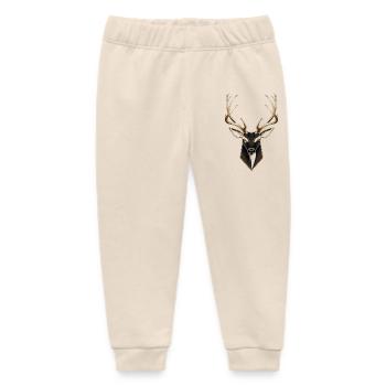 Minimalistischer Hirsch - Baby Organic Jogginghose Baby Tumbler von Stanley/Stella - Natur - Vorne