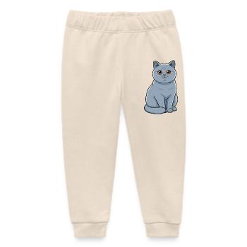 Britisch Kurzhaar Katze Haustier - Baby Organic Jogginghose Baby Tumbler von Stanley/Stella - Natur - Vorne
