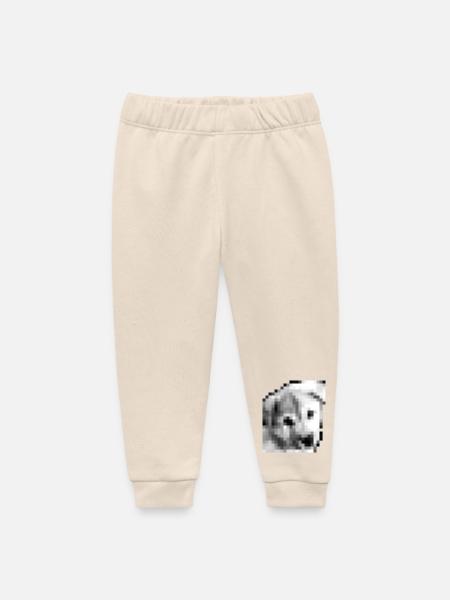 Pixel Jindo Puppy - Baby Organic Jogginghose Baby Tumbler von Stanley/Stella - Natur