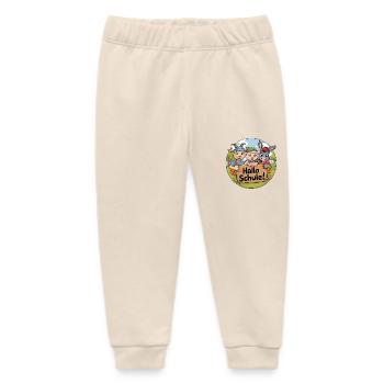 Erster Schultag mit lustigen Tieren - Baby Organic Jogginghose Baby Tumbler von Stanley/Stella - Natur - Vorne