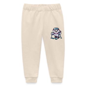 Schneeeule Skifahrer Winter Skiurlaub - Baby Organic Jogginghose Baby Tumbler von Stanley/Stella - Natur - Vorne