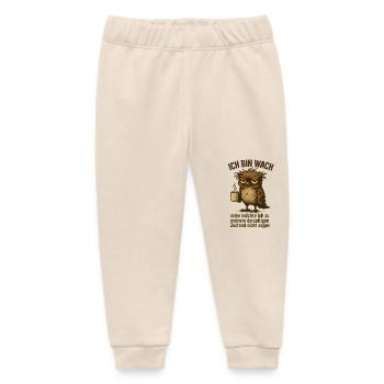 Ich bin wach Büro Kaffee - Baby Organic Jogginghose Baby Tumbler von Stanley/Stella - Natur - Vorne