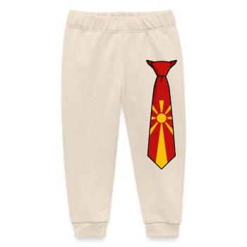 Macedonia Tie – Flaggendesign - Baby Organic Jogginghose Baby Tumbler von Stanley/Stella - Natur - Vorne