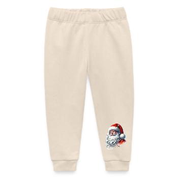 Weihnachtsmann mit strahlendem Lächeln - Baby Organic Jogginghose Baby Tumbler von Stanley/Stella - Natur - Vorne
