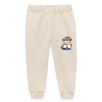 Ich bin 2 Jahre zweiter Geburtstag - Baby Organic Jogginghose Baby Tumbler von Stanley/Stella - Natur - Vorne