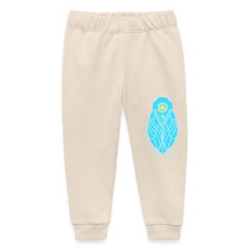Mediterranean sun cicada - Baby Organic Sweatpants by Stanley/Stella - soft Ecru - Front