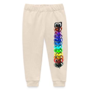 Pounding Love - Baby Organic Sweatpants by Stanley/Stella - soft Ecru - Front