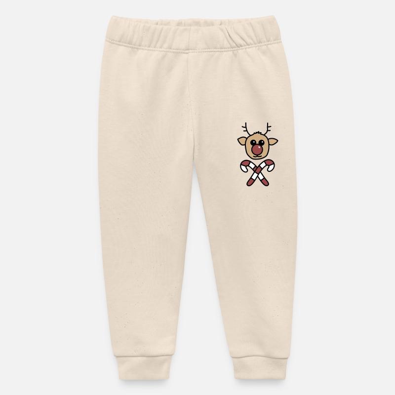 Rudolph - Pantalon de jogging bébé bio Stanley/Stella - écru doux