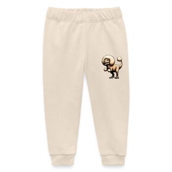 Pudel T-Rex Fusion Fabeltier Design - Baby Organic Jogginghose Baby Tumbler von Stanley/Stella - Natur - Vorne
