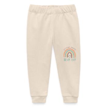Second Grade Dream Team Retro Back To School - Baby Organic Sweatpants by Stanley/Stella - soft Ecru - Front