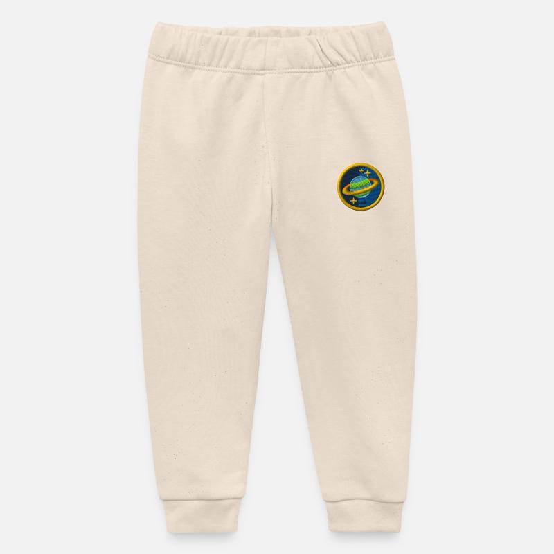 Saturne - Pantalon de jogging bébé bio Stanley/Stella - écru doux