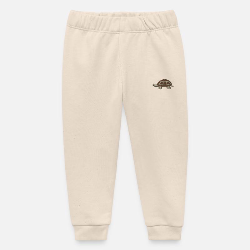 Tortue - Pantalon de jogging bébé bio Stanley/Stella - écru doux