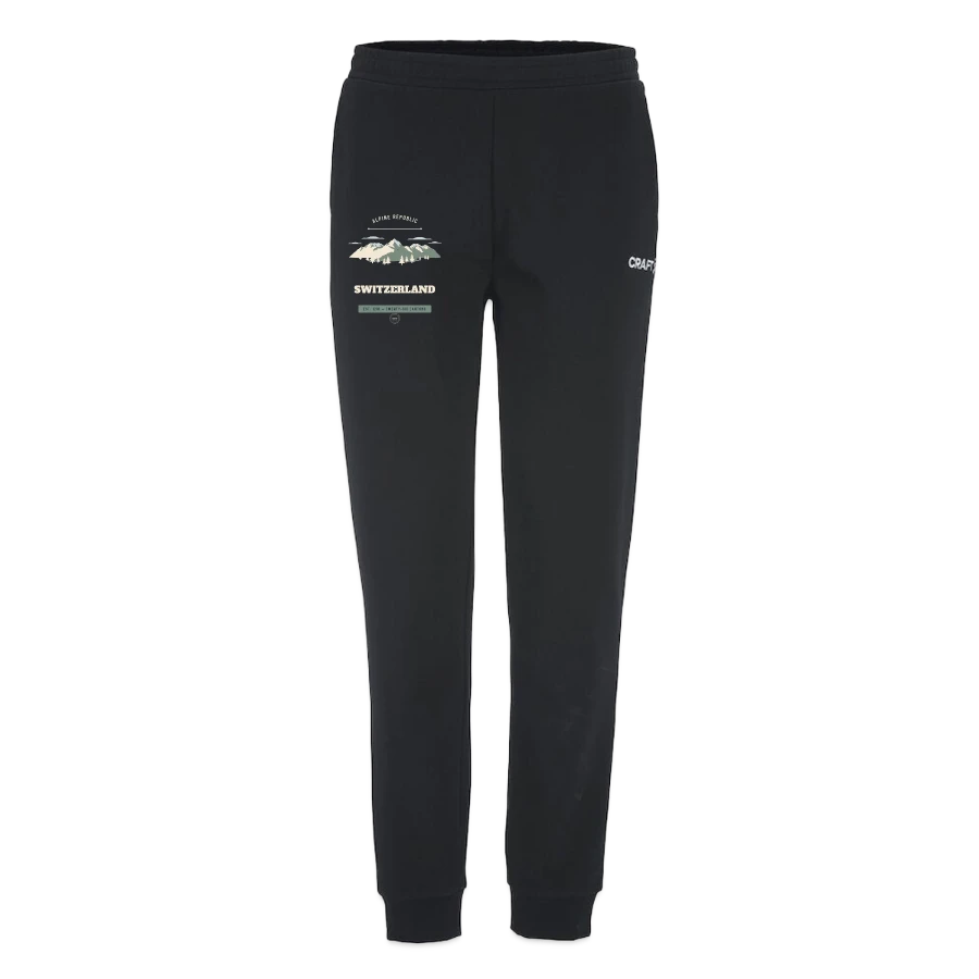 Switzerland badge on a craft community 2.0 sweatpants, black