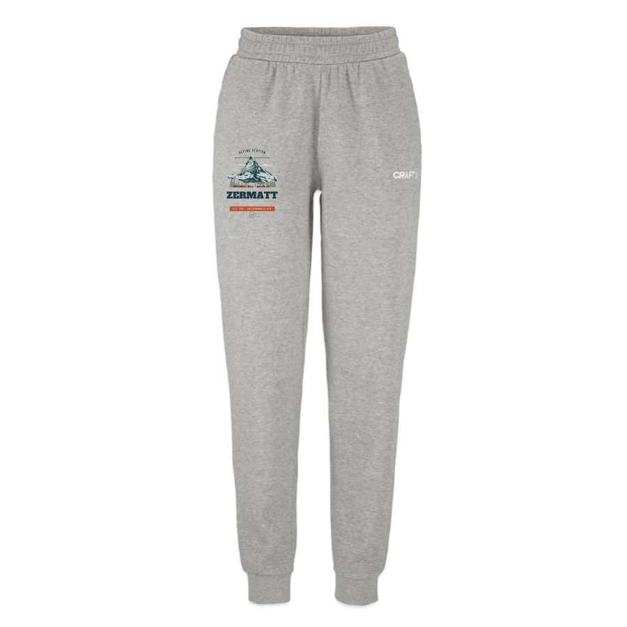 Zermatt badge on a craft community 2.0 women's sweatpants, heather grey