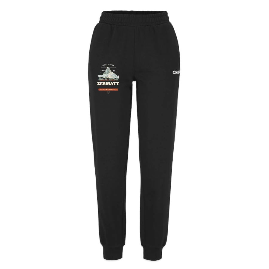 Zermatt badge on a craft community 2.0 women's sweatpants, black
