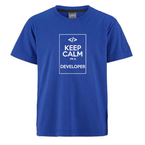 Keep Calm I'm a developer - CRAFT Community 2.0 Kids T-Shirt