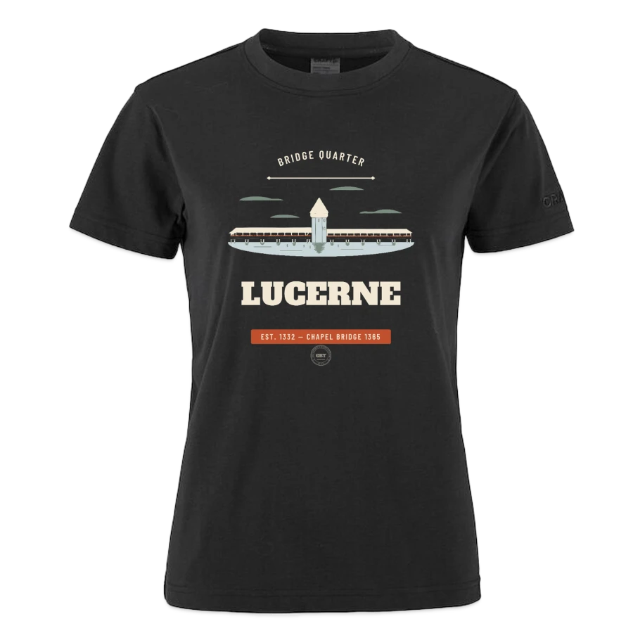 Lucerne-merkki tuotteessa craft community 2.0 women's t-shirt, black