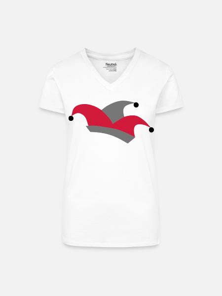 karneval - Bio Frauen T-Shirt mit V-Ausschnitt - Weiß